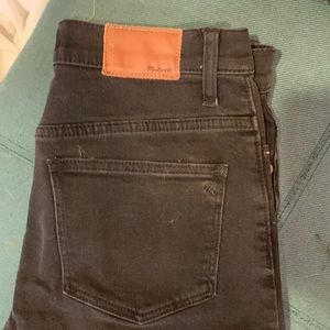 Madewell wedge cropped black jeans Size 27